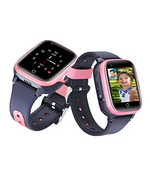 SeTracker 4G GPS Smart Watch Two Way Video Calling WiFi Touch Screen Parental App Compatible With iOS And Android - Pink