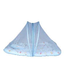 Enfance Nursery Mosquito Net Bedding Set Puppy Print - Blue