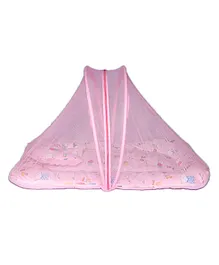 Enfance Nursery Mosquito Net Bedding Set Puppy Print - Pink
