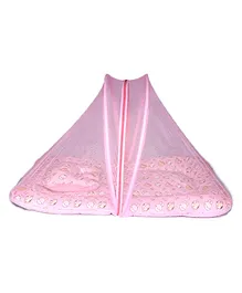 Enfance Nursery Mosquito Net Bedding Set Animal Face Print - Pink