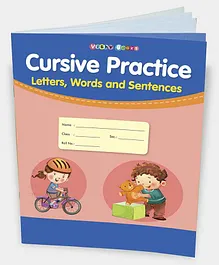 Cursive Practice Letters, Words and Sentences Writing Books - English