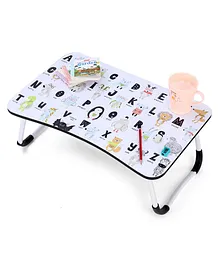 Small Foldable Study Table Alphabet Theme - Multicolor