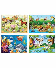 FunBlast  Animal and Birds Jigsaw Puzzle Set of 4 - 96 Pieces