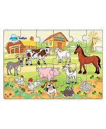 FunBlast Farm Animals Jigsaw Puzzle Multicolour - 24 Pieces
