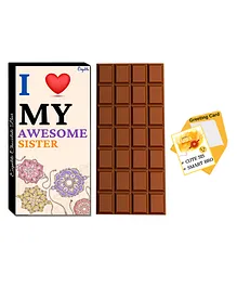 Expelite Chocolates & Greeting Card Combo Gift - Multicolor