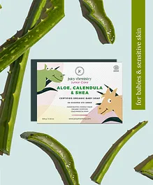 Juicy Chemistry Organic Aloe Calendula & Shea Baby Soap - 100 gm