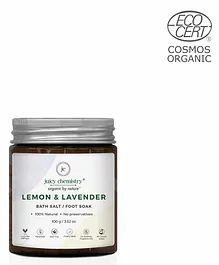 Juicy Chemistry Organic Lemon & Lavender Bath Salt & Foot Soak - 100 gm