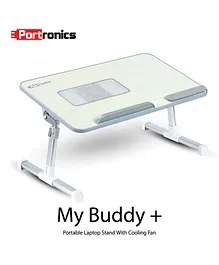 Portronics POR-704 Portable Laptop Stand with Cooling Fan - Grey