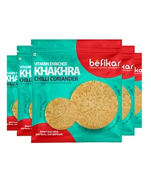 Befikre Chilli Coriander Khakhra Pack of 5 - 180 gm each