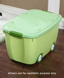 Babyhug Compact Multipurpose Storage Box with Wheels - Green