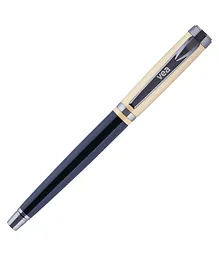 Vea Saltos Brass Antique Finish Rollerball Pen - Blue