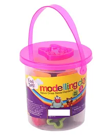 Kores Modelling Clay Bucket with Moulding Shapes - 136 gm