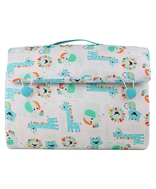  Oscar Home Gadda Set Animal Print - White Green