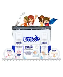 Littloo Baby Care Travel Kit Set of 5 - Multicolor