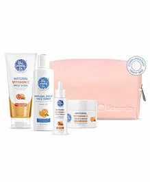 The Moms Co. Natural Vitamin C Complete Face Care Routine Kit Pack of 4 - 100 ml, 50 gm, 50 ml