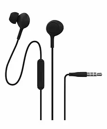 Corseca Spirito Bassplus In-Ear Activity Oriented Sporty Headphones With Integrated Mic & Volume Control - Black