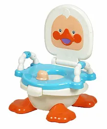 Brown Boss Baby's Duck Potty Seat with Handle - White