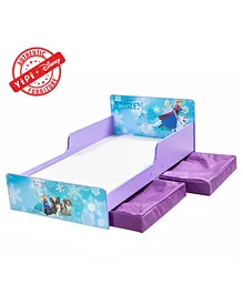 YiPi Frozen Themed Bed with Twin Basket - Blue Purple