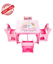 YiPi Princess Activity Table with 4 Chairs - Pink