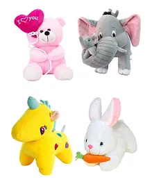 Deals India Combo of 4 Super Soft Plush Soft Toys - Height 35 cm
