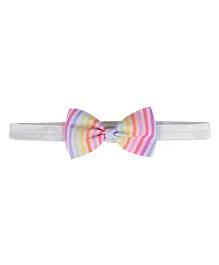 Aye Candy Striped Bow Detailing Headband - Multi Colour
