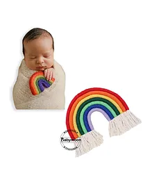 Babymoon Macrame Rainbow Photography Accessories Props - Multicolor