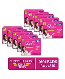 Paree Super Ultra Soft Feel XXL Size Tri-Fold Pack of 10 - 6 Pads each