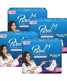 Paree Ultra Thinz XXL Size Tri-Fold Pack of 4 - 7 Pads each