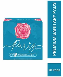 Pariz By Paree Premium Ultra Thinz Cottony Super Soft Extra Wide Sanitary Pads for Women XL  Biodegradable Disposable Bags 20 Pads