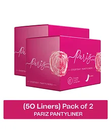 Pariz by Paree Ultra-Thin Cottony Soft Everyday Protection Pantyliners For Women To Protect Spotting and Wetness - 50 Pantyliners