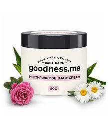 goodnessme Certified Organic Multi Purpose Baby Cream For Diaper Rash & Other Skin Issues - 50 gm 