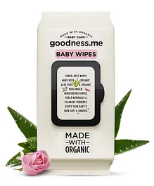 goodnessme Organic Pure Water Baby Wet Wipes - 72 wipes