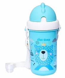 1st Step BPA Free Polypropylene Soft Straw Sipper Blue - 360 ml