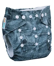 1st Step Washable and Reusable Cloth Diaper - Blue