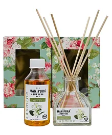 Manipura Ayurveda Aromatherapy Jasmine Reed Diffuser - 100 ml 
