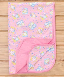 Diaper Changing Mat Printed - Pink (Prints May Vary)