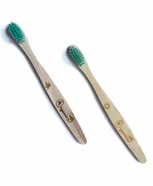Organic B Baby Neem Toothbrush Pack of 2 - Green 