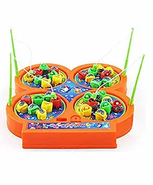 Vgrassp Fishing Game Toy Set with Rotating Board (Colour May Vary)