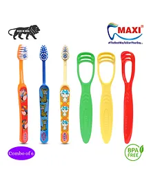 MAXI Junior Oral Care Combo Pack Of 6 - Multicolor