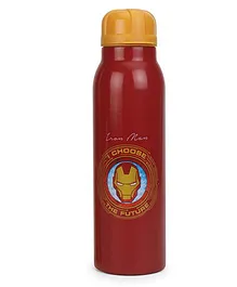 Marvel Iron Man Insulated Stainless Steel Bottle With Flip Top Lid Red - 600 ml