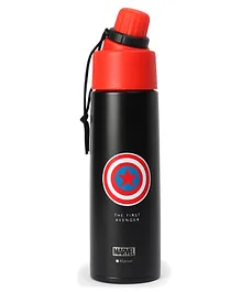 Marvel Captain America  Stainless Insulated Steel Sipper Bottle Red & Black - 500 ml