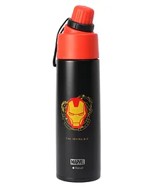 Marvel Avengers Ironman Stainless Steel Sipper Bottle Red & Black - 500 ml