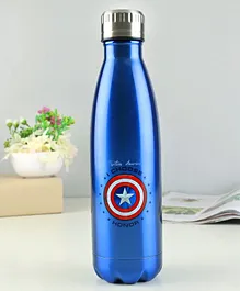 Marvel Captain America Insulated Steel Bottle Blue - 500 ml
