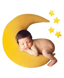 Babymoon Crescent Moon & Star Photography Shoot Prop - Yellow