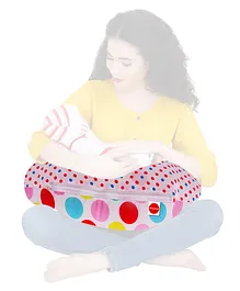 Vparents Mite Multipurpose Baby Feeding Nursing Cum Maternity Pillow For New Born - Polka Dots