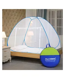Classic Mosquito Net Polyester Foldable Single Bed Size Mosquito Net - Blue