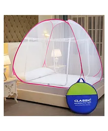 Classic Mosquito Net Polyester Foldable King Bed Size Mosquito Net - Pink
