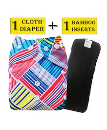  Babymoon Reusable Cloth Diaper With Insert - Multicolour