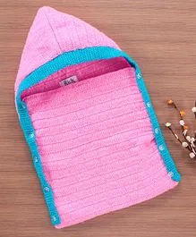 Richhandknits Hooded Towel and Wrapper - Pink