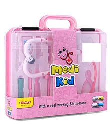 Zephyr Medi Kid Doctor Playset Pink - 15 Pieces